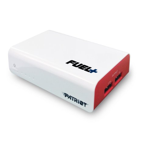 Patriot FUEL 9000mAh Dual-Port Rechargeable Battery Power Bank With Output Max 35A  1A25A and 2-Year Warranty For Smartphoneamp Tablet PCPB90002
