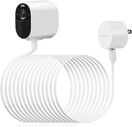 LANMU Charger Compatible with Arlo Essential Spotlight/XL Spotlight Camera, USB Power Cable with Power Adapter(26ft)