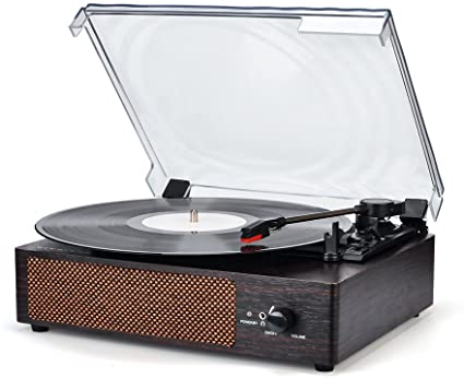 Record Player Turntable Wireless Portable LP Phonograph with Built in Stereo Speakers 3-Speed Belt-Driven Vinyl Record Player with Speakers