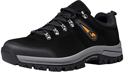 CAMEL Men's Hiking Shoes Outdoor Cowhide Non-Slip Low Climbing Work Mountain Boots Waterproof Trekking Shoes