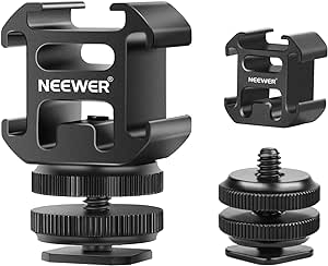 NEEWER Hot Shoe Mount Adapter for Camera Light Field Monitor Video Mic LED Shoe Mount Compatible with Canon Nikon Camera Camcorder