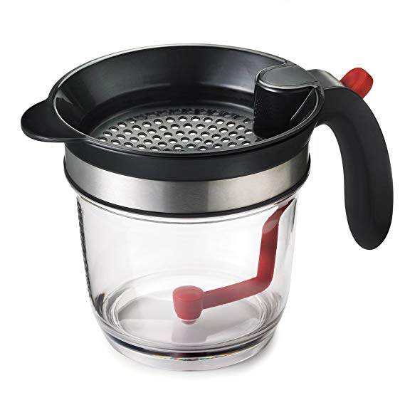 Cuisipro 747301 BPA Free 4-Cup Fat Separator, Clear/Black