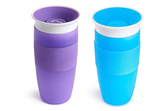 Munchkin 14 oz Miracle 360° Sippy Cup -2 Pack- Blue/Purple