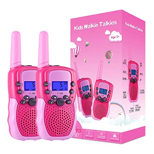Selieve Toys for 3-12 Year Old Girls, Walkie Talkies for Kids 22 Channels 2 Way Radio Toy with Backlit LCD Flashlight, 3 Miles Range for Outside Adventures, Camping, Hiking