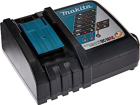 Makita DC18RC Black LXT Lithium Ion 18V Fast Battery Charger Charges Makita Batteries from 7.2V to 18V