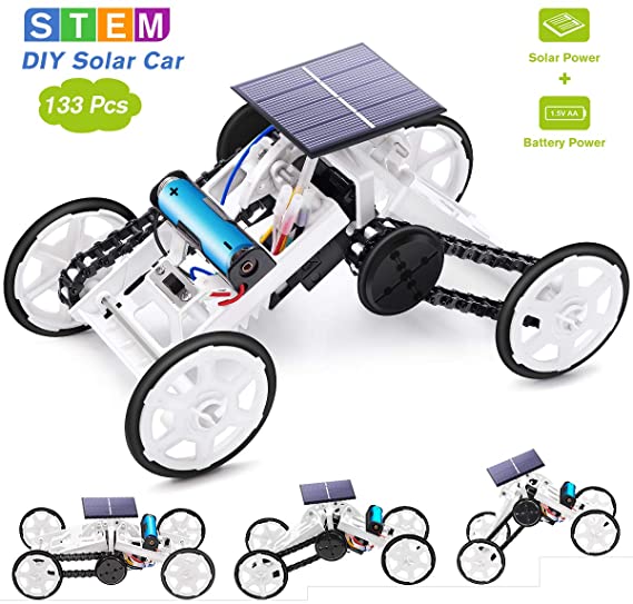 Selieve Stem Toys for 8-10 Year Old Boys, DIY 4WD Car Climbing Vehicle Motor Car Educational Solar Powered Science Building Toys, Gifts for 6-12 Year Old Boys or Girls