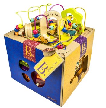 B. Zany Zoo Wooden Activity Cube for Children Ages 1 to 3