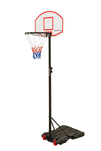 Northern Stone Junior Height Adjustable Basketball Hoop, Free Standing Portable Basketball Stand for Kids