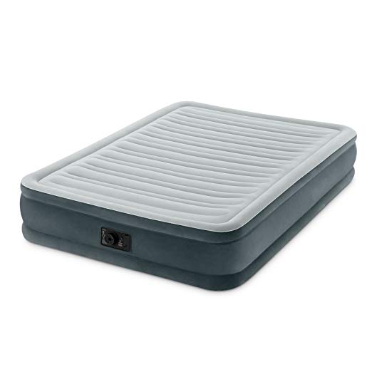 Intex Comfort Plush Mid Rise Dura-Beam Airbed with Built-in Electric Pump Bed Height 13 Full