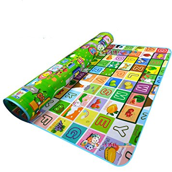 Garwarm 71*59inches Extra Large Baby Crawling Mat Baby Play Mat Game Mat，0.2-Inch Thick