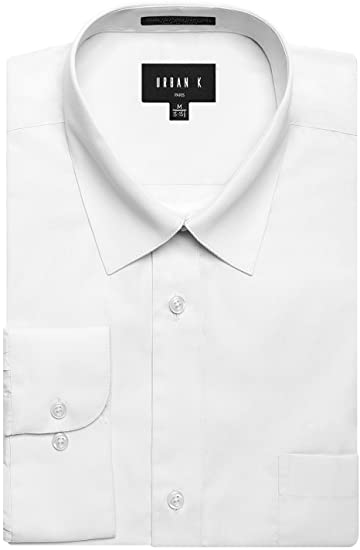 URBAN K Men's Regular Fit Long Sleeve Dress Shirt (Big & Tall Included)