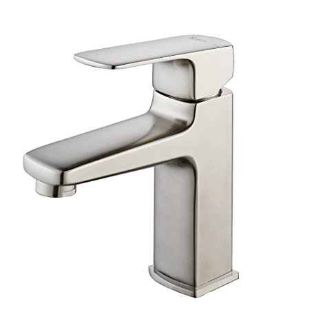 Kraus KEF-15501BN Virtus Single Lever Basin Bathroom Faucet Brushed Nickel