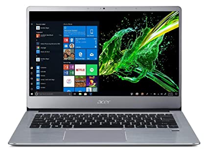 Acer Swift 3 Athlon SF314-41 14-inch Thin and Light Notebook (AMD Athlon 300U Dual Core Processor/4 GB/1 TB HDD/ Windows 10/AMD Radeon Vega Mobile Graphics), Sparkly Silver