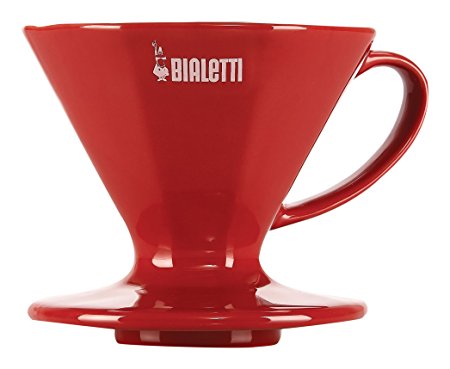 Bialetti 2 Cup Red Ceramic Pourover Dripper