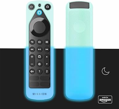All New, Made for Amazon Remote Cover Case for Alexa Voice Remote Pro (2022 release), Glow-in-the-dark