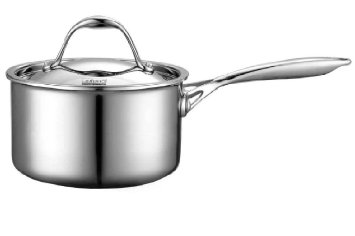 Cooks Standard Multi-Ply Clad Stainless-Steel 1-12-Quart Covered Sauce Pan