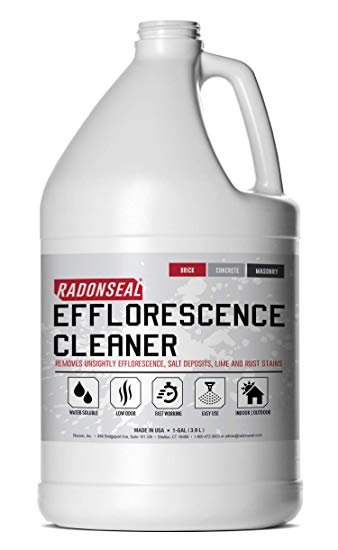 RadonSeal Efflorescence Remover | Cleans Efflorescence, Mortar Haze, Lime Deposits, and Rust Stains. No Oder | Safe for Use Indoors & Outdoors