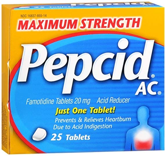Pepcid AC Maximum Strength Heartburn Relief Tablets 25 ct (Pack of 6)