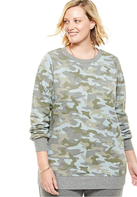 Woman Within Plus Size Fleece Sweatshirt