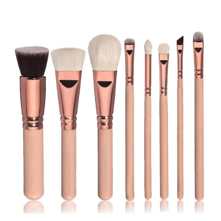 Voberry® 8pcs Cosmetic Makeup Brush Blusher Eye Shadow Brushes Set Kit for Women Lady Professional Cosmetic Make Up Brush