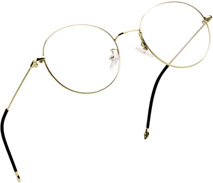 LifeArt Blue Light Blocking Glasses, UV400 Anti Eyestrain, Alloy Frame for Men/Women, No Magnification