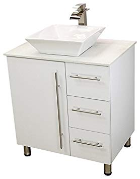 WindBay 30" free standing bathroom vanity sink set. Vanities sink white