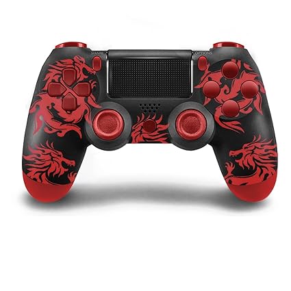 Controller for PS4 Compatible with Ps4/Ps4 Slim/Ps4 Pro with USB Cable/Dual Vibration/6-Axis Motion Control/Cute Design