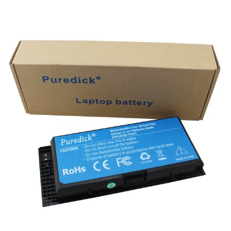 Puredick Battery for Dell Precison M4600 M4700 M6600 M6700 Laptop FV993 PG6RC R7PND 0TN1K5 NEW Laptop Notebook Computer- 18 Months Warranty Li-ion 9-cell 111V 780086Wh