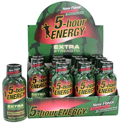 5 Hour Energy, Extra Strength Strawberry Watermelon, 24 Count