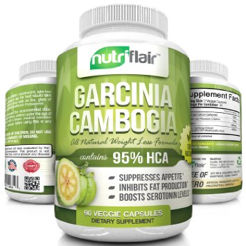 NutriFlair 95 Percent HCA Garcinia Cambogia 90 Capsules