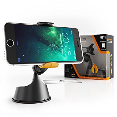 Infernal Innovations Dash Grab iPhone 6 Car Mount | Mobile Phone Car Mount | Universal Windshield Cell Phone GPS Holder | Quality Gel Suction Cup Cell Phone Holder For Car | iPhone 6, iPhone 6 Plus, 5s, 5c, 4s, Samsung Edge, S6, S5, S4, S3, HTC One, Nexus 6, 5, Sony Xperia, Moto X, Nokia Lumia
