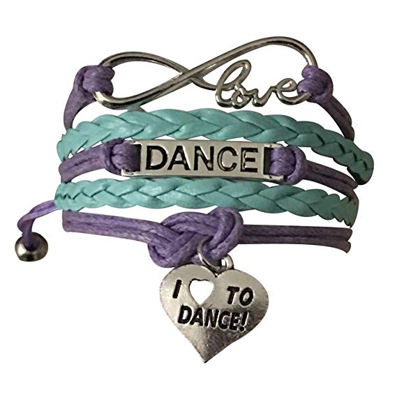 Sportybella Dance Bracelet- Dance Jewelry - Love Dance Charm Bracelet- Gift for Dance Recitals & Dancers