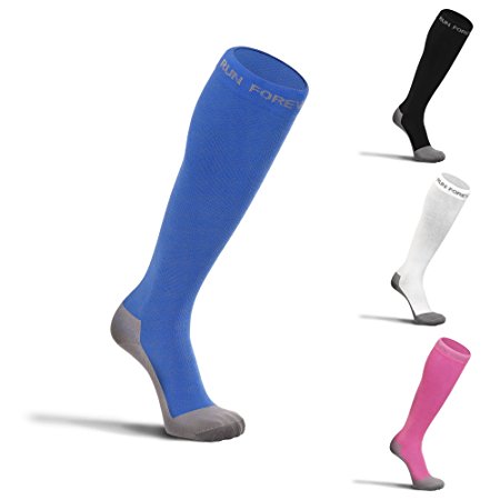 Compression Socks for Men & Women – BEST Medical Grade Graduated Recovery Stockings for Nurses, Maternity, Travel, Running, Leg Relief, Prevent Swelling, Calf Pain, Shin Splints