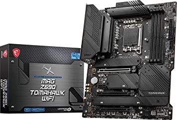 MSI MAG Z690 Tomahawk WiFi Gaming Motherboard (ATX, 12th Gen Intel Core, LGA 1700 Socket, DDR5, PCIe 5, 2.5G LAN, M.2 Slots, Wi-Fi 6E)