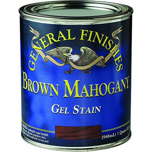 General Finishes Gel Stain, 1 quart, Brown Mahogany