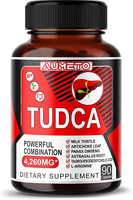 TUDCA (Tauroursodeoxycholic Acid) 4260mg with Milk Thistle, Artichoke, Panax Ginseng, Astragalus, L-Arginine - Liver Support, Bile Flow Support, Digestion Support