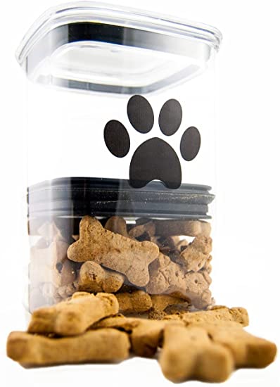 Airscape Pet Food and Treat Storage Container - Patented Airtight Lid Preserves Food Freshness - Clear Plastic - 64 fl. oz
