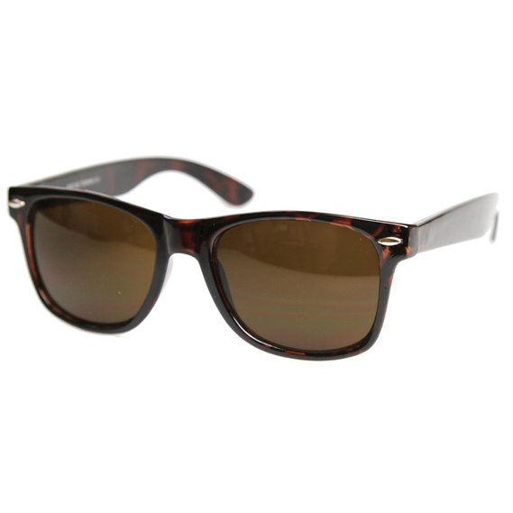 MLC EYEWEAR ® Polarized Vintage Retro Horn Rimmed Style Sunglasses - Tortoise