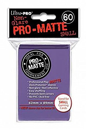 Ultra-Pro Pro-Matte Sleeves - Purple, Small - for Yu-Gi-Oh, Cardfight/CFVG (60 Deck Protectors)