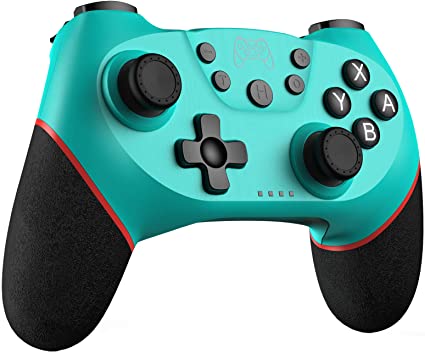 JAMSWALL Wireless Switch Pro Controller, Bluetooth Gamepad Joystick Remote for Switch Console(Green)