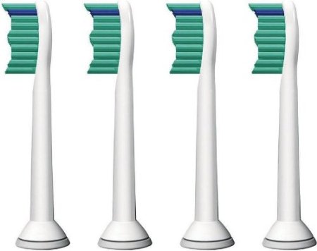 4 Replacement Brush Heads Hx6013 Hx6014 Proresults Compatible with Philips Sonicare Electric Toothbrush