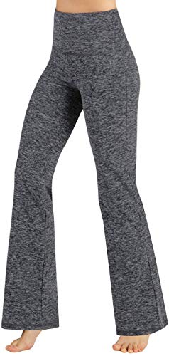 ODODOS Power Flex Boot-Cut Yoga Pants Tummy Control Workout Non See-Through Bootleg Yoga Pants