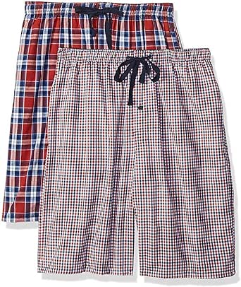 Hanes Mens 2-Pack Woven Pajama Short