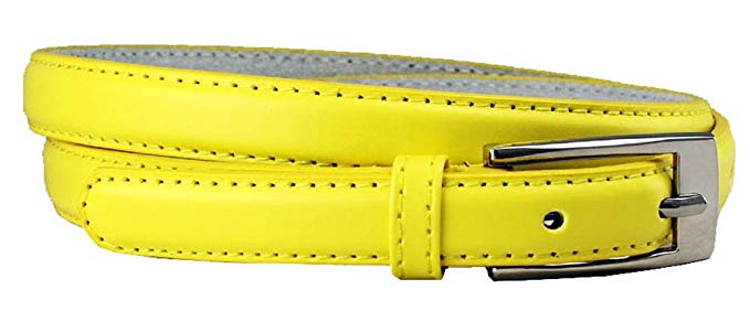 Women's Skinny Solid Color Ladies Fashion Dress Casual Belt 3/4" 19mm