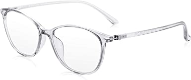 Blue Light Blocking Glasses Women/Men, Reading Glasses with Retro Round Eyewear Frame for Anti Blue Ray