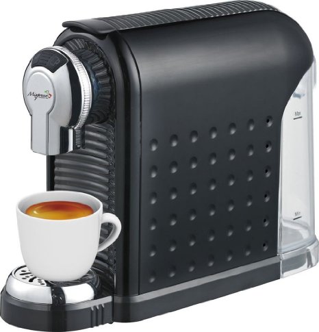 Espresso Machine - 20 Bonus Nespresso Compatible Capsules - By Mixpresso Black