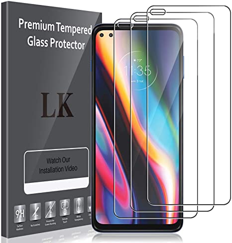 LK [3 Pack] Screen Protector Compatible with Motorola Moto G 5G Plus/Moto One 5G/Moto One 5G UW Tempered Glass 9H Hardness, Case Friendly