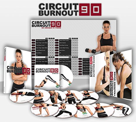 CIRCUIT BURNOUT 90: 90 Day DVD Workout Program with 10 1 Exercise Videos   Training Calendar, Fitness Tracker &Training Guide and Nutrition Plan