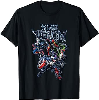 Marvel Spider-Man Maximum Venom Group Shot We Are Venom T-Shirt