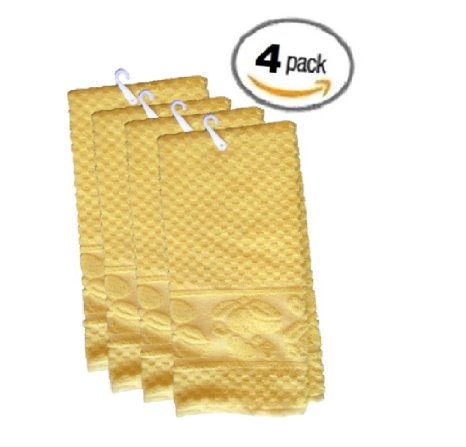 Deluxe Ultimate Large Kitchen Towel Dish Towels 4pk Yellow
